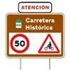 Cartel de condiciones/restricciones de circulaci�n