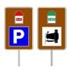 Cartel de localizaci�n de un punto de inter�s (sin inscripci�n)