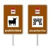 Cartel de localizaci�n de un punto de inter�s (inscripci�n 1/2 l�neas)