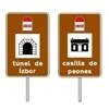 Cartel de localizaci�n de un punto de inter�s (inscripci�n 1/2 l�neas)