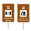 Cartel de localizaci�n de un punto de inter�s (inscripci�n 1/2 l�neas)