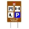 Cartel de localizaci�n de varios puntos de inter�s (m�ximo 4)