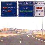 Se�alizaci�n de orientaci�n en las autov�as del Plan General de Carreteras 1984-1991